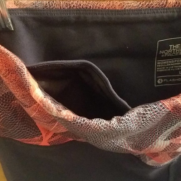 THE NORTH FACE Navy Blue FLASH DRY HIGH WAIST Colorful Leggings Sz L - Picture 4 of 7